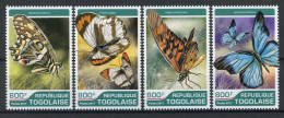 Togo Einzelmarken 8049-52 Postfrisch Schmetterling #HF463 - Togo (1960-...)