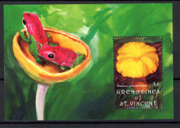 St. Vincent Grenadinen Block 107 Postfrisch Pilze #JR642 - St.Vincent & Grenadines