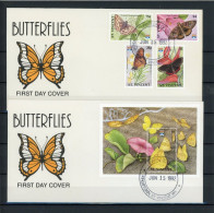 St. Vincent 2016, 20-21, 24 Schmetterling Ersttagesbrief/FDC #JW627 - St.Vincent Und Die Grenadinen