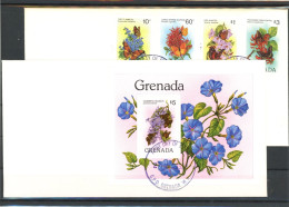 Grenada 1144-1147, Block 104 Schmetterling Ersttagesbrief/FDC #JU307 - Grenade (1974-...)