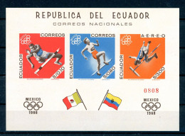 Ecuador Block 38 B Postfrisch Olympiade Mexiko 1968 #JS052 - Equateur