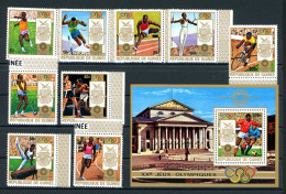 Guinea 640-648 A + Bl. 33 A Postfrisch Olympia München 1972 #JS071 - Guinee (1958-...)