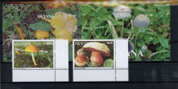 Guyana 4137, 40, Block 271-272 Postfrisch Pilze #JO617 - Guyana (1966-...)