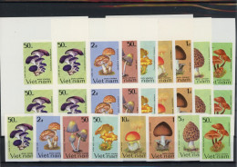Vietnam Viererblock 1371-1378 B Postfrisch Pilze #JO635 - Vietnam