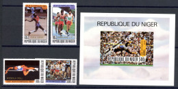 Niger 714-717 + Bl. 30 Postfrisch Olympia 1980 Moskau #JR965 - Niger (1960-...)