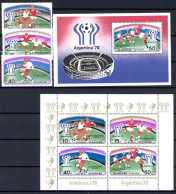 Korea EM + KB 1676-1679 + Bl. 41 Postfrisch Fußball WM 1978 #JY487 - Corea (...-1945)