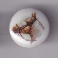 Pin's A.M. En Porcelaine De Limoges Cheval Réf 8561 - Tiere