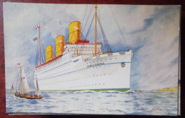 Cpa Paquebot R.M.S. Empress Of Britain , Canadian Pacific Railways  - Ill. Fry - Dampfer