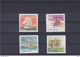 PORTUGAL 1982 Sports, Lisbon Sail, Hockey, Voile, Football Yvert 1537-1540, Michel 1558-1561 NEUF** MNH Cote Yv 16 Euros - Unused Stamps