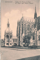 BELGIQUE - Ostende - Vue Sur Sur L'église St Pierre Et Paul - St Peter And Paul's Church - Carte Postale Ancienne - Oostende