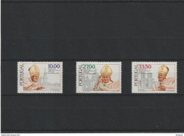 PORTUGAL 1982 PAPE JEAN-PAUL II Yvert 1544-1546, Michel 1565-1567 NEUF** MNH Cote Yv 7 Euros - Unused Stamps