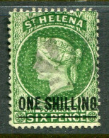 1894 St Helena ONE SHILLING Surcharged Used Sg 45 - Saint Helena Island