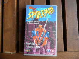 Vidéo-cassettes VHS Secam Spider-Man Et Les Araignées Rouges Marvel Comics TF1 VIDEO 1996 - Andere & Zonder Classificatie