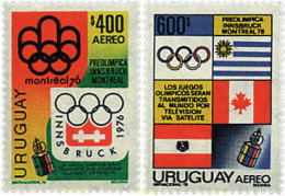 71934 MNH URUGUAY 1975 21 JUEGOS OLIMPICOS VERANO MONTREAL 1976. - 12 JUEGOS OLIMPICOS INVIERNO INNSBRUCK 1976 - Uruguay