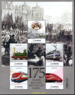 669415 MNH BELGICA 2021 175 AÑOS DE LA CONECSION DEL FERROCARRIL PARÍS - BRUSELAS - Sonstige & Ohne Zuordnung