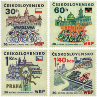 63744 MNH CHECOSLOVAQUIA 1977 30 CARRERA CICLISTA DE LA PAZ. - Ongebruikt