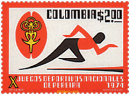 27070 MNH COLOMBIA 1974 10 JUEGOS DEPORTIVOS NACIONALES EN PEREIRA - Colombie