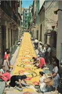 ESPAGNE - Sitges - Tapis De Fleurs Pour La Fête-Dieu - Carte Postale - Barcelona