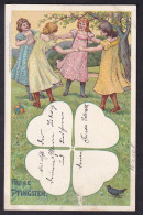 Frohe Pfingsten / Year 1898 / Long Line Postcard Circulated, 2 Scans - Pentecoste