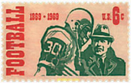 86839 MNH ESTADOS UNIDOS 1969 CENTENARIO DEL FUTBOL AMERICANO - Neufs