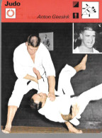 GF1028 - FICHE RENCONTRE - JUDO ANTON GEESINK - Martial Arts