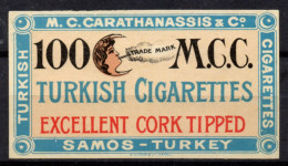 V006 Greece / Griechenland / Griekenland / Grecia / Grece 1888 SAMOS Cinderella / Vignette - Cigarette Label - Otros & Sin Clasificación