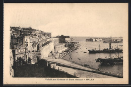 AK Valletta, Panorama And Entrance Of Grand Harbour  - Malta