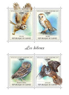 ( 250 33) - 2018- GUINEA - OWLS                4V  MNH** - Eulenvögel