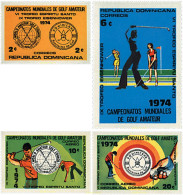48211 MNH DOMINICANA 1974 CAMPEONATOS DEL MUNDO DE GOLF AMATEUR - Dominikanische Rep.