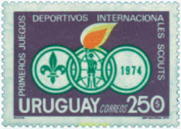 37870 MNH URUGUAY 1974 PRIMEROS JUEGOS DEPORTIVOS INTERNACIONALES SCOUTS - Uruguay