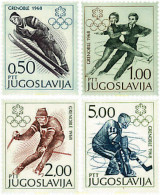71151 MNH YUGOSLAVIA 1968 10 JUEGOS OLIMPICOS INVIERNO GRENOBLE 1968 - Unused Stamps