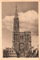 STRASBOURG, BAS RHIN, CHURCH, ARCHITECTURE, TOWER, FRANCE, POSTCARD - Straatsburg