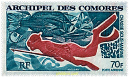 73018 MNH COMORES 1972 PESCA SUBMARINA. - Nuevos