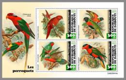 DJIBOUTI 2023 MNH Parrots Papageien M/S – OFFICIAL ISSUE – DHQ2420 - Papageien