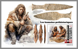 DJIBOUTI 2023 MNH Prehistoric Humans Präh. Menschen S/S – OFFICIAL ISSUE – DHQ2420 - Prehistorisch