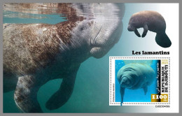 DJIBOUTI 2023 MNH Manatees S/S – OFFICIAL ISSUE – DHQ2420 - Otros & Sin Clasificación