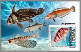 DJIBOUTI 2023 MNH Fishes Fische S/S – OFFICIAL ISSUE – DHQ2420 - Poissons