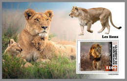 DJIBOUTI 2023 MNH Lions Löwen S/S – OFFICIAL ISSUE – DHQ2420 - Big Cats (cats Of Prey)