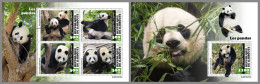 DJIBOUTI 2023 MNH Pandas Bears Bären M/S+S/S – OFFICIAL ISSUE – DHQ2420 - Ours