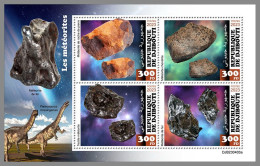 DJIBOUTI 2023 MNH Meteorites Meteoriten Dinosaurs M/S – OFFICIAL ISSUE – DHQ2420 - Mineralien