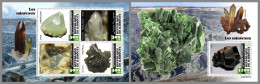 DJIBOUTI 2023 MNH Minerals Mineralien M/S+S/S – OFFICIAL ISSUE – DHQ2420 - Minerali
