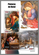 GUINEA-BISSAU 2023 MNH Christmas Paintings Weihnachtsgemälde M/S – OFFICIAL ISSUE – DHQ2420 - Religione