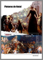 GUINEA-BISSAU 2023 MNH Christmas Paintings Weihnachtsgemälde S/S II – OFFICIAL ISSUE – DHQ2420 - Religieux