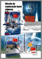 GUINEA-BISSAU 2023 MNH China‘s Moon Mission Space Raumfahrt M/S – OFFICIAL ISSUE – DHQ2420 - Africa