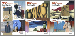 GUINEA-BISSAU 2023 MNH René Magritte Paintings Gemälde M/S+2S/S – OFFICIAL ISSUE – DHQ2420 - Andere & Zonder Classificatie