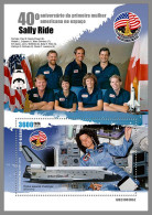 GUINEA-BISSAU 2023 MNH Sally Ride Woman In Space Raumfahrt S/S II – OFFICIAL ISSUE – DHQ2420 - Afrique