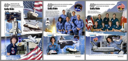 GUINEA-BISSAU 2023 MNH Sally Ride Woman In Space Raumfahrt M/S+2S/S – OFFICIAL ISSUE – DHQ2420 - Africa