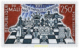 30600 MNH MALI 1974 21 OLIMPIADA DE AJEDREZ EN NIZA - Mali (1959-...)