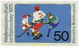 64951 MNH ALEMANIA FEDERAL 1975 CAMPEONATO MUNDIAL DE HOCKEY SOBRE HIELO EN MUNICH - Neufs