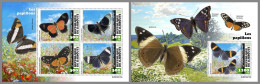 DJIBOUTI 2023 MNH Butterflies Schmetterlinge M/S+S/S – IMPERFORATED – DHQ2420 - Schmetterlinge